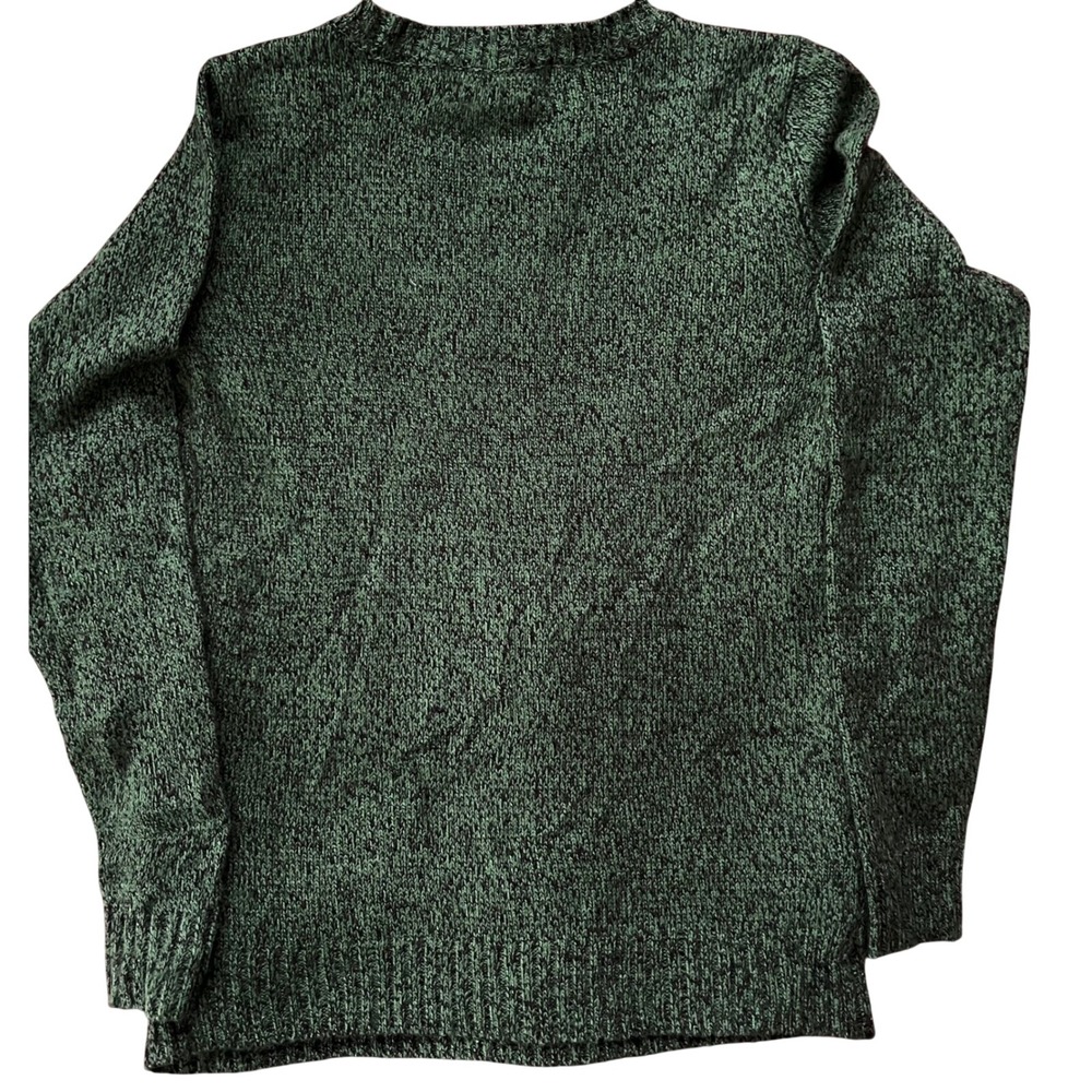Karen Scott Petites Green Owl Christmas Sweater Women's PP - Picture 2 of 3